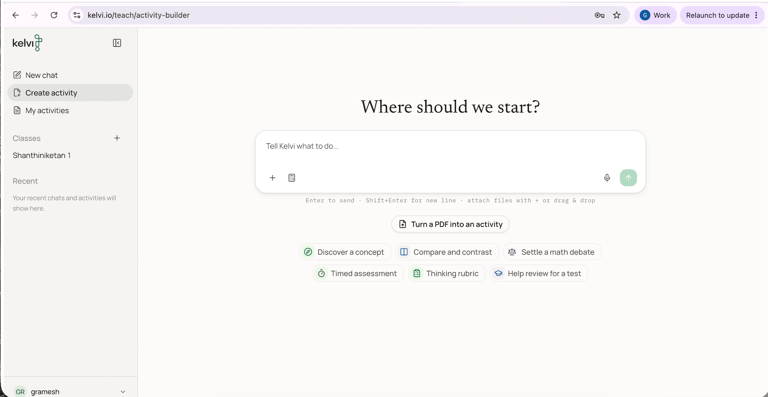 Kelvi activity builder